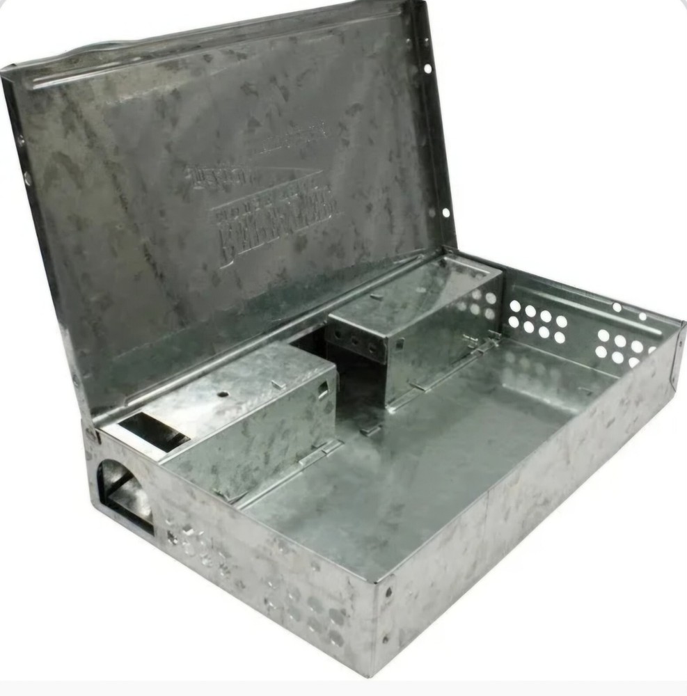 (ONE) JT Eaton Repeater Low Profile Multi Catch Mouse Trap Stee Solid Lid Silver