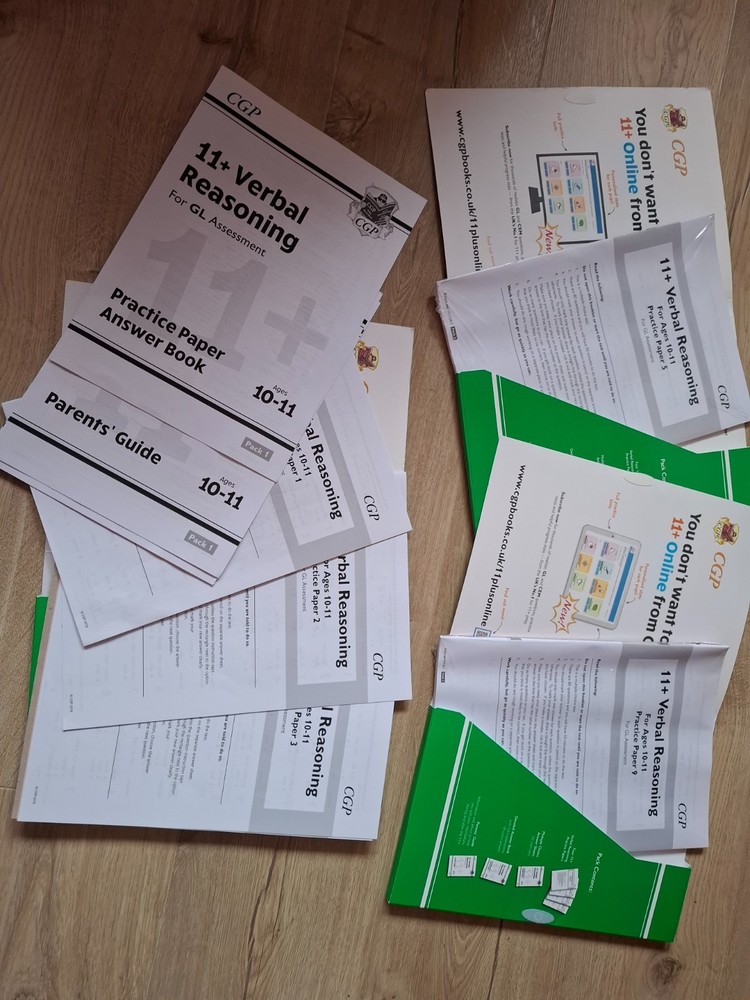 CGP 11+ verbal reasoning tests bundle (11 tests)