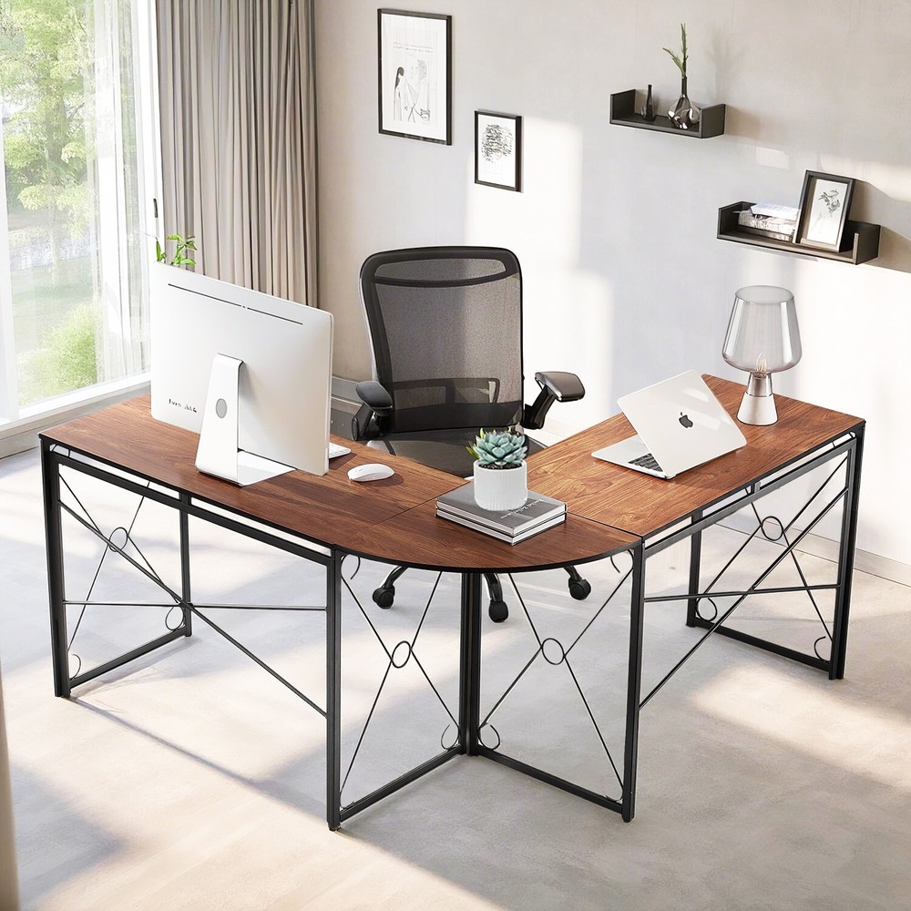 Folding Computer Desk Simple Laptop Table Home Office Workstation for Writing