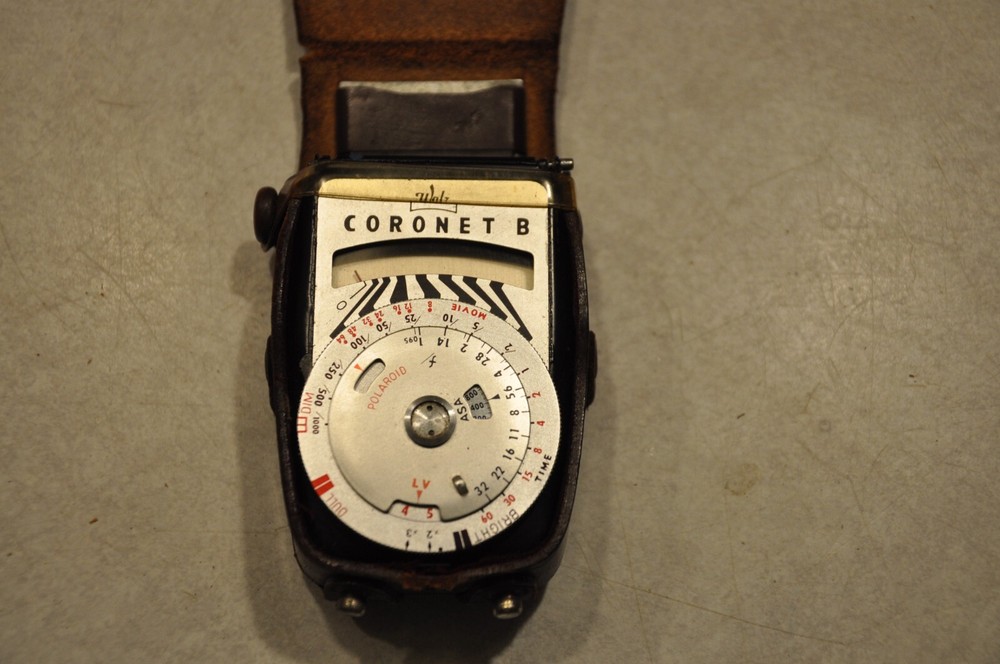 Walz Coronet B Light Meter Vintage Leather Case