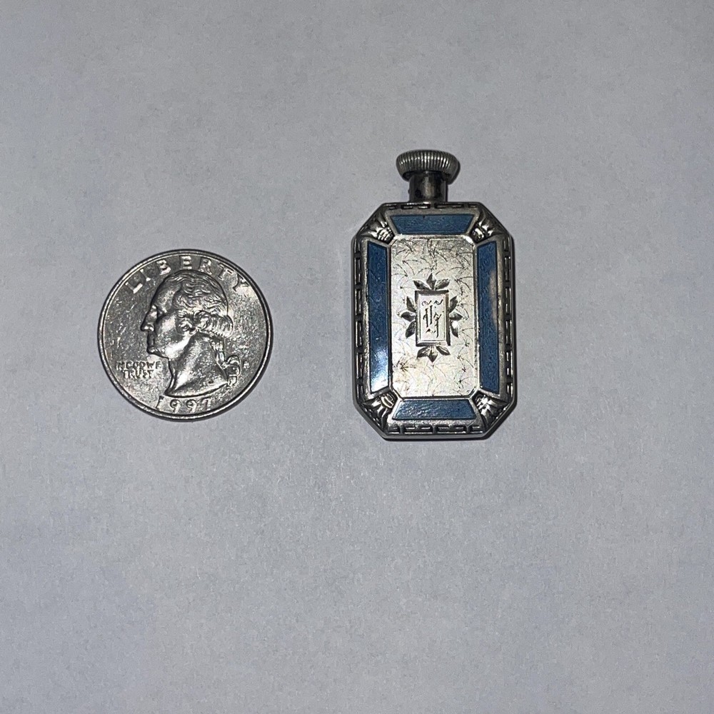 Sterling Silver And Enamel Perfume Dauber