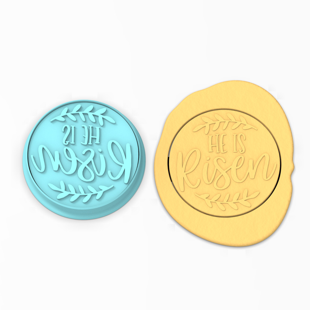 He is Risen Cookie Cutter & Stamp | April Easter