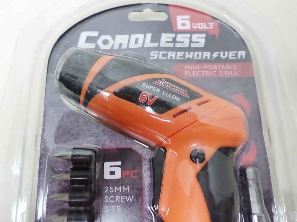 KINGSTON CORDLESS SCREWDRIVER 6 VOLT BATTERY OPERTATED