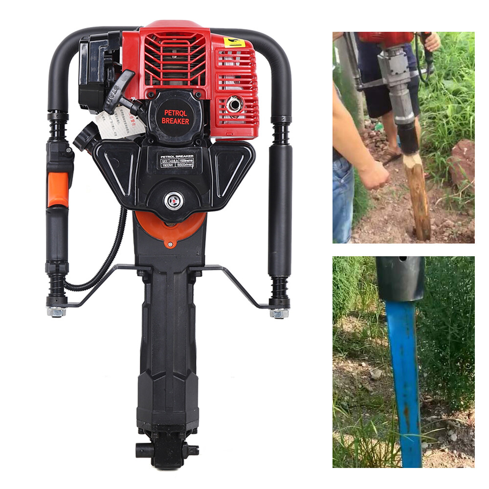 2 Stroke 52CC T-Post Driver Farm Post Driver Piling Machine Gasoline-Powered