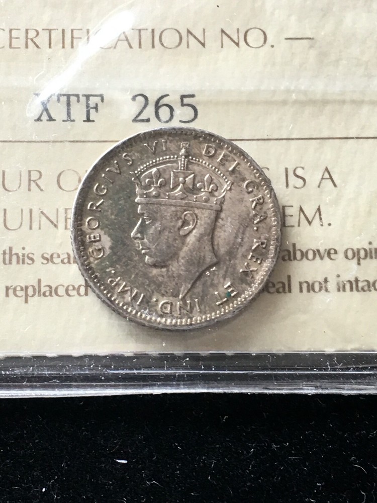 1945c Newfoundland, ¢10 Cent, ICCS Graded, **AU-55**