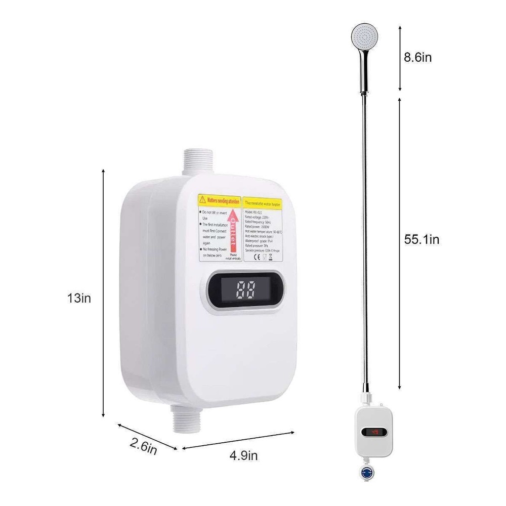 110V 3500W Electric Instant Shower Heater Tankless USA Free Shipping New