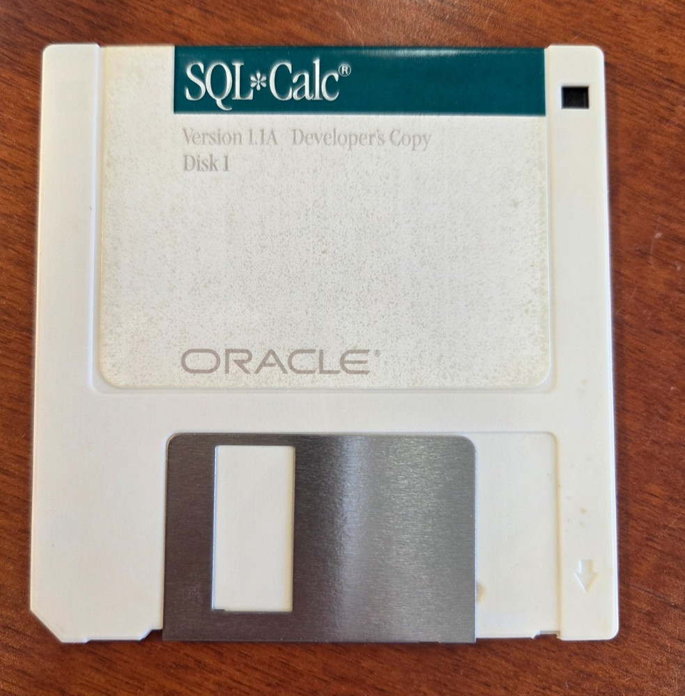 1987 Oracle Database Installation Software 3.5" Discs Total of 11 Discs