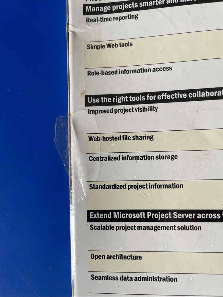 Microsoft Project Server 2002 _ Enterprise Project Management Server- 5 Licenses