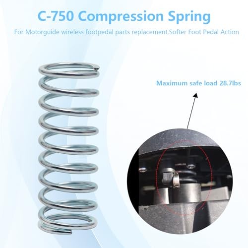 C-750 Compression Spring,OD 3/4" x Length 2" (3 Pack)