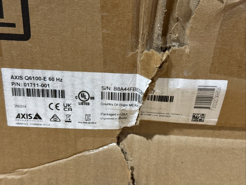 AXIS Q6100-E 60 Hz Network Camera (01711-001) New Open Box