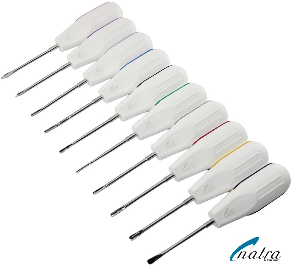 Dental White Root Elevators Oral Surgery PDL Luxating Tooth loosening Diff Sizes