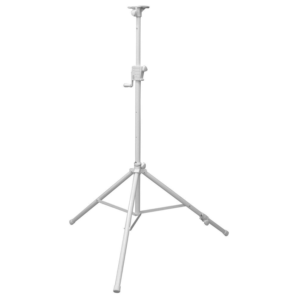 Odyssey 8.5′ White Single Adjustable Leg Tripod Stand with Height Adjustable