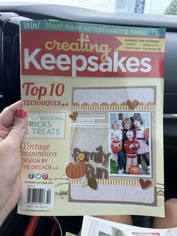 Creating Keepsakes Scrapbooking Magazine September October 2013
