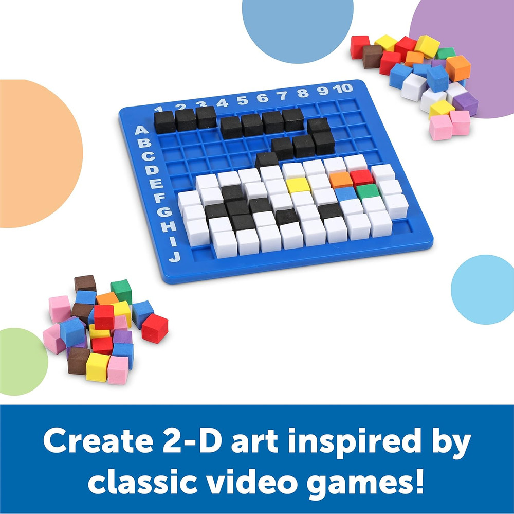 STEM Explorers Pixel Art Challenge - Math Puzzles, Pattern Blocks, Creativity...