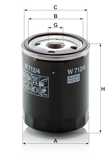 W712/4 Spin-On Oil Filter