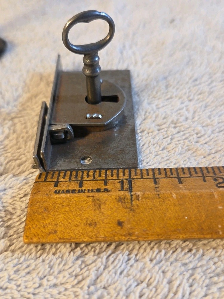 3) Mortise Lock w/Skeleton Key Right & left Hand Cabinet Doors Small Boxes