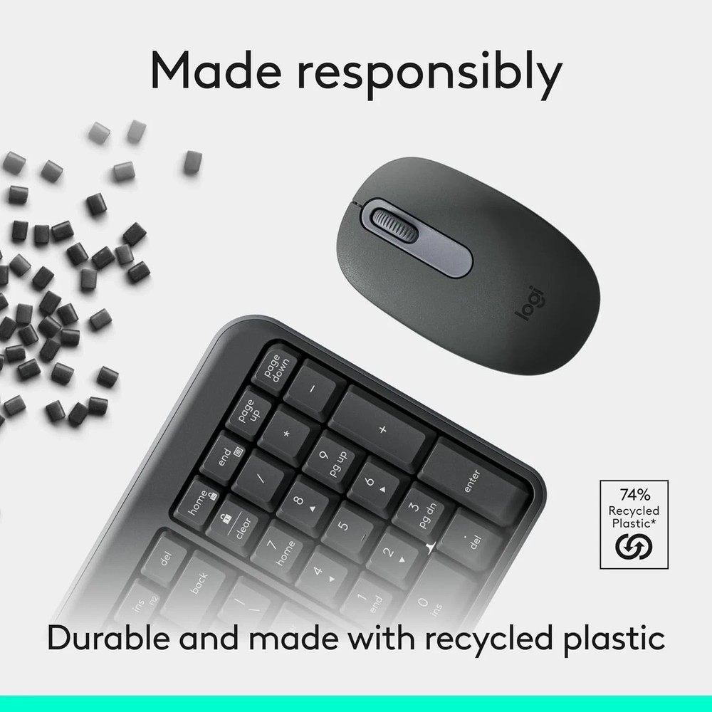 LOGITECH MK250 Bluetooth Wireless Mouse & Keyboard Combo - OPEN BOX / NEW