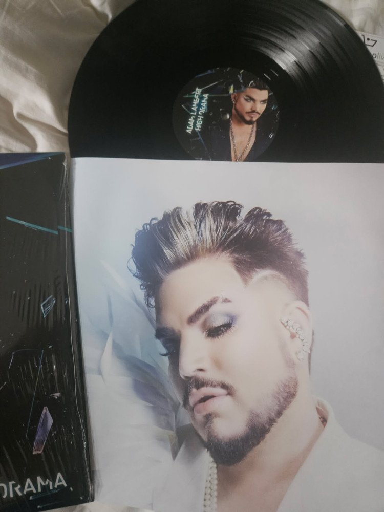 Adam Lambert Autographed Record Album Insert High Drama JSA Certified