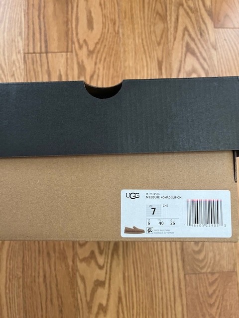 UGG Mens NORMAD Slipper Size 7 Chestnut NIB