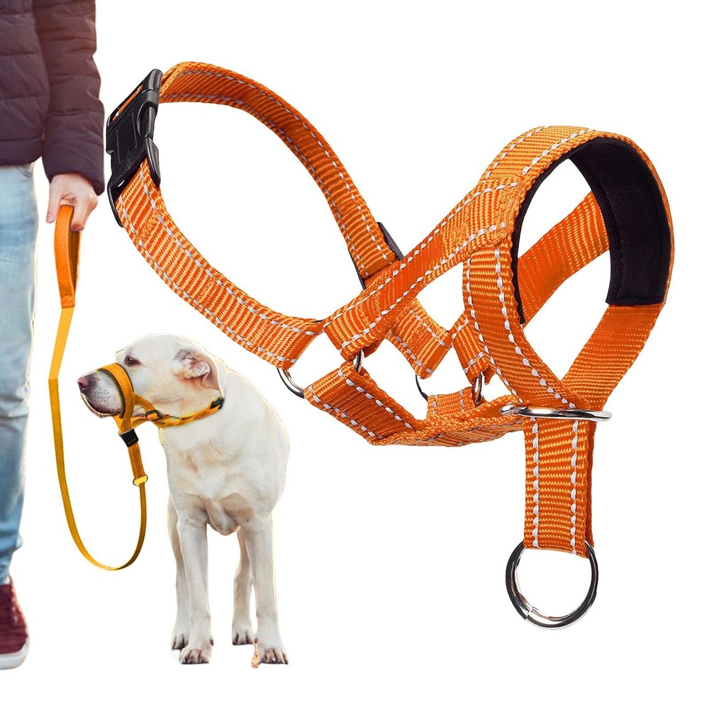 Gentle Halter Leash Gentle Leader Head Collar No Pull for Training Dog Muzzle