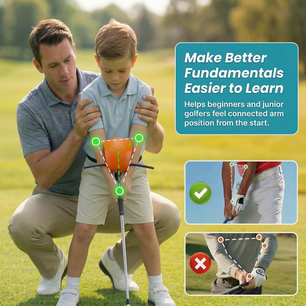 Connector Golf Swing Trainer for Posture Correction and Arm Alignment, Golf Trai