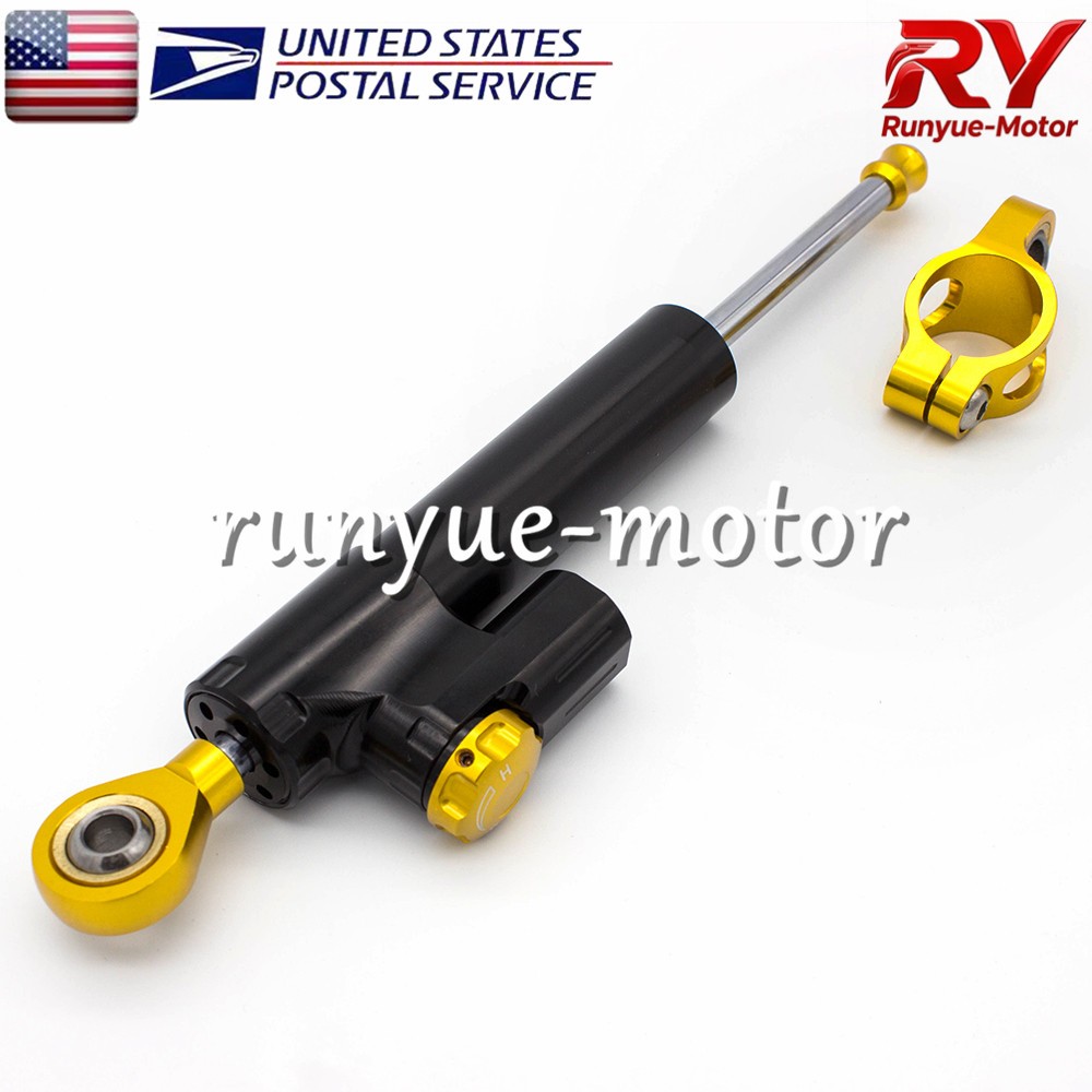 Adjustable Motor Steering Damper Stabilizer Linear Control Universal Aluminum