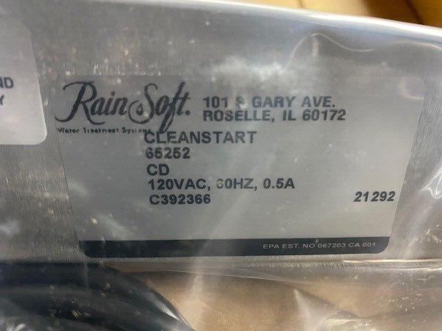 Rainsoft Clean Start Control Panel 65252 (NEW)