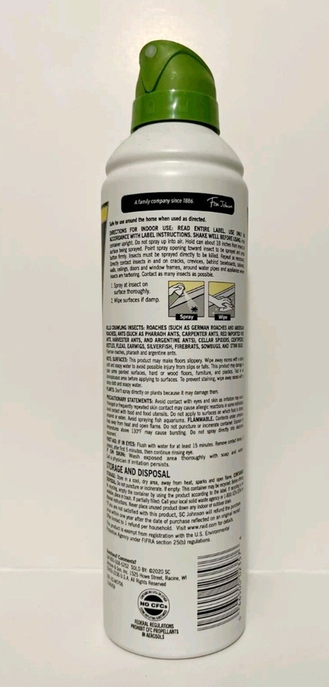 Raid Essentials Ant & Roach Killer Aerosol Spray, Child & Pet Safe, Kills Insect