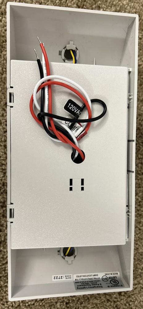 New LED Emergency Exit Light Battery Backup & Adjustable Two Heads UL 924-Listed