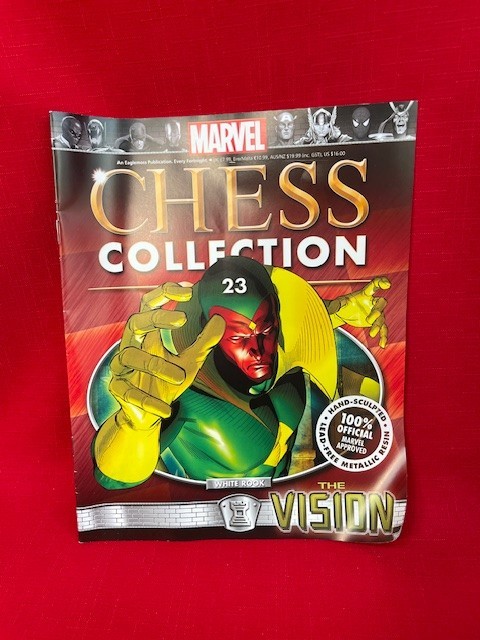 MARVEL CHESS FIG COLL MAG #23-VISION-WHITE ROOK- EAGLEMOSS PUBLICATIONS LTD