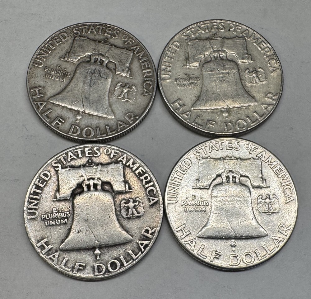Lot # 1168 - Franklin Half Dollar - 90% Silver - 2.00 Face - Unknown Grade