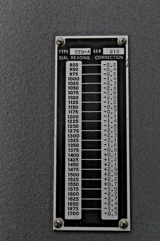 Polytechnic Research & Development Precision Frequency Meter 578A EL4017