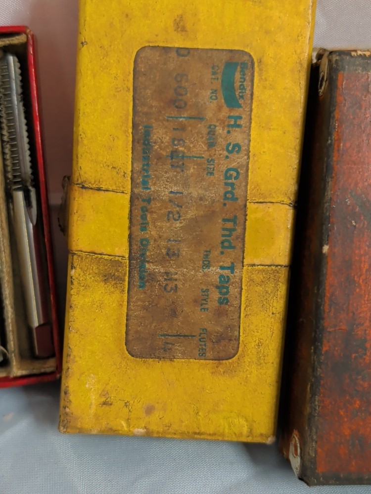 Machinist Taps Drill Bits Ect... Lot Great Condition