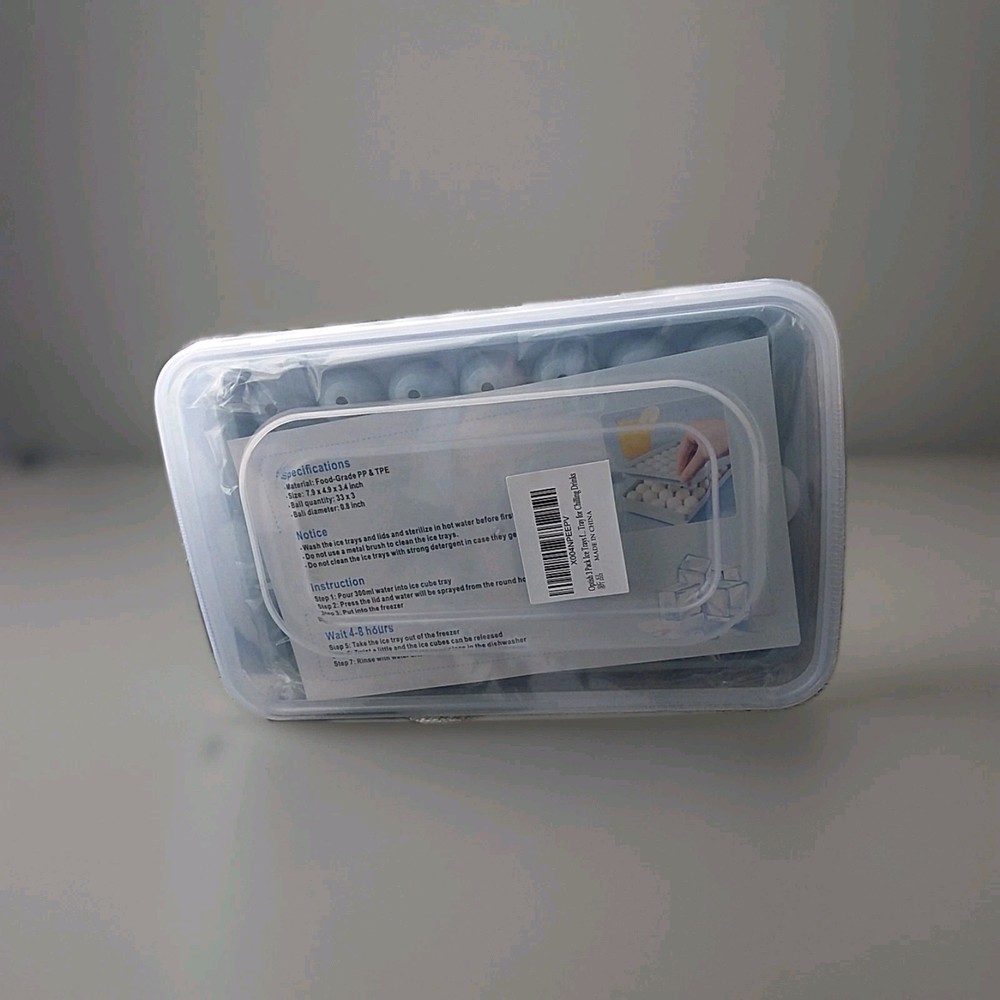 3 Pack Ice Trays For Freezer Makes Rounded Ice Cubes