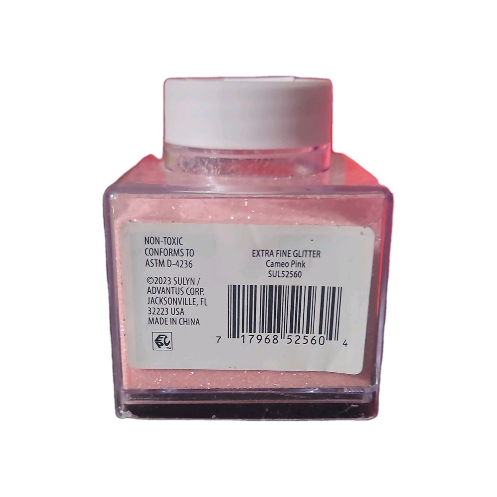 Sulyn Extra Fine Glitter Cameo Pink 2.5 oz