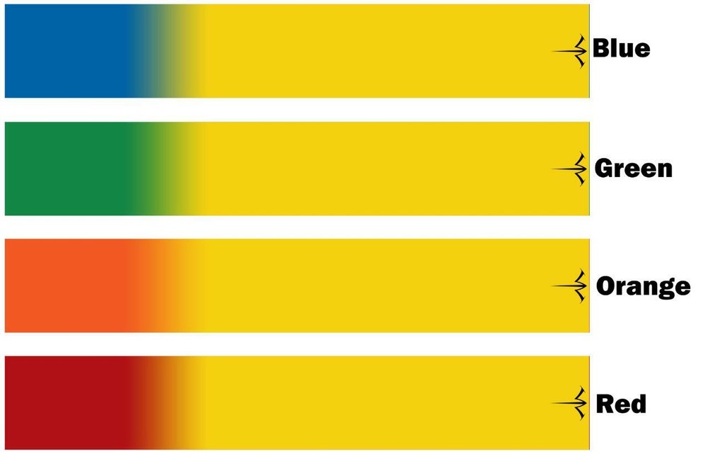 White Water Archery Yellow Fade Solid 1 Arrow Wraps 15 Pc Pack Multiple Colors