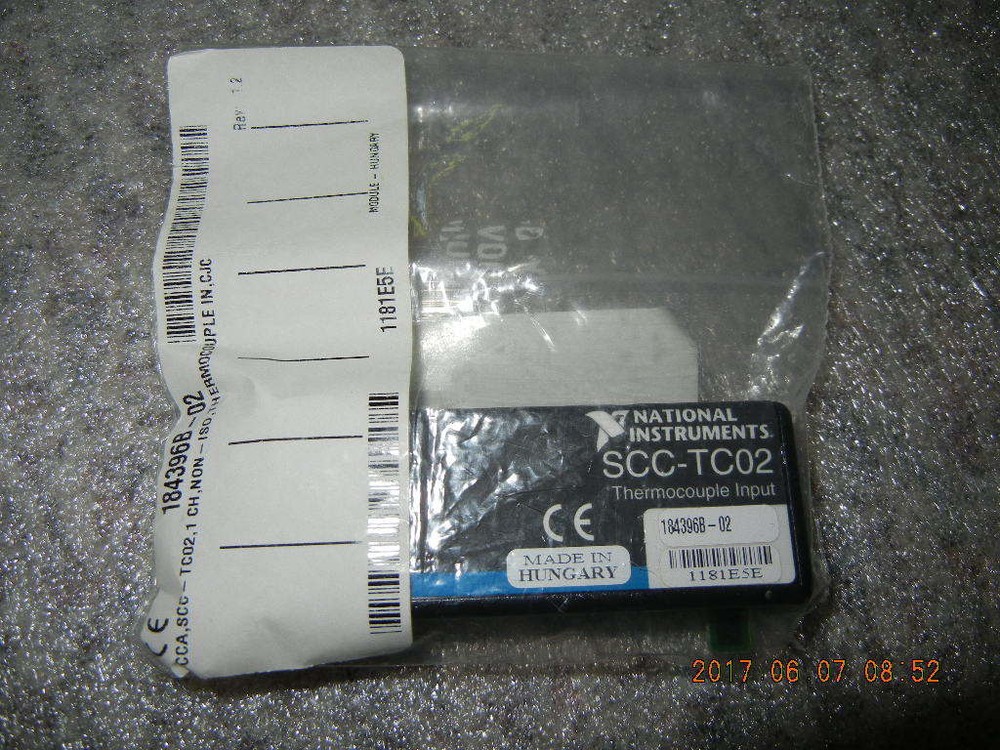 National Instruments SCC-TC02 Thermocouple Input module, 777459-04, NEW