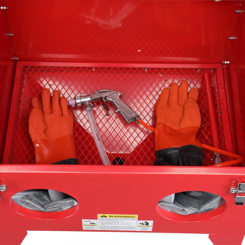 40-Gallon Abrasive Sand Blast Blaster Cabinet Sandblaster RED