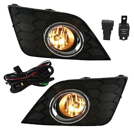 Fog Lights Assembly Replacement for Sentra 2016-2019 with Bulbs Harness