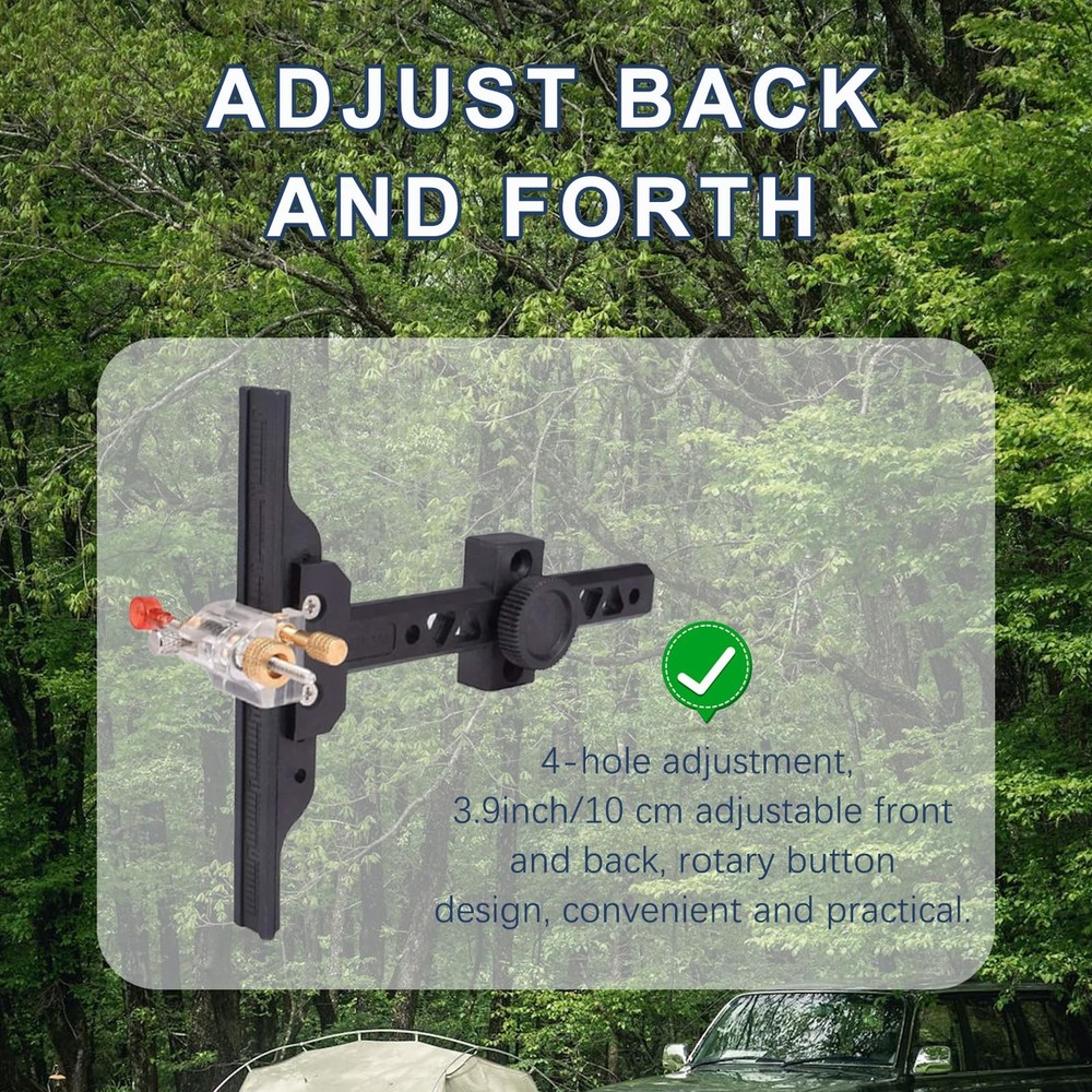 Archery Recurve Bow Sight T Shape Adjustable Bowsight with Tools Accessories ...