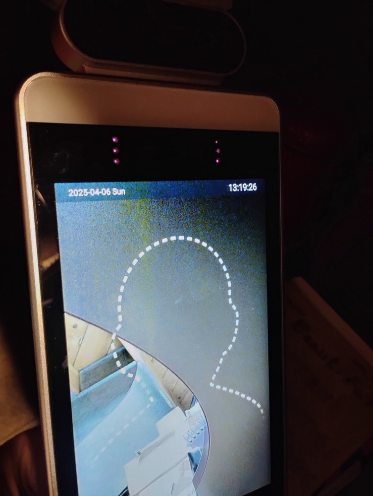 meridian kiosk temperature check screen