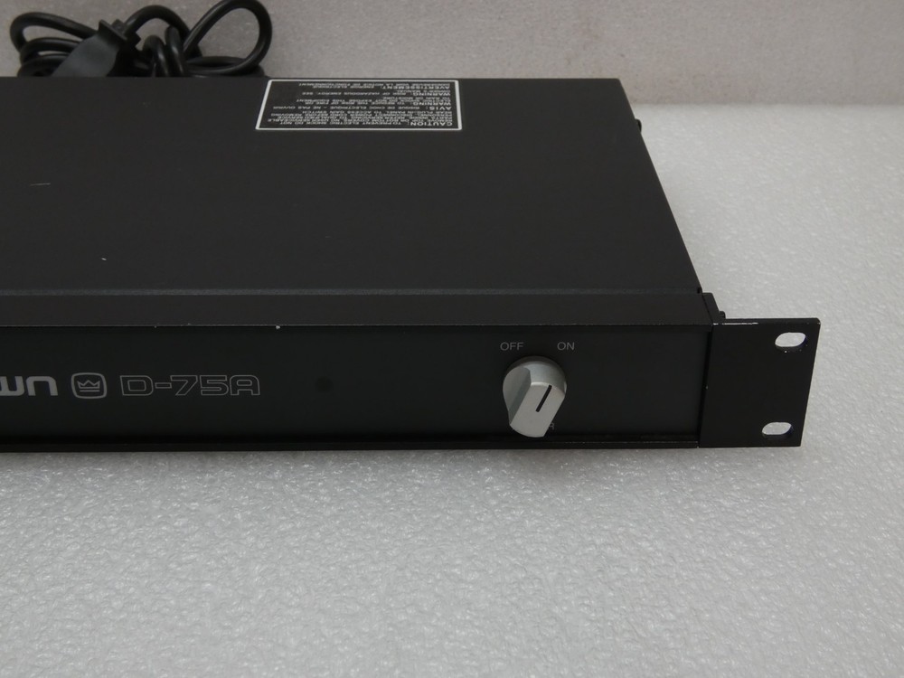 Crown D-75A Professional 2-Channel Power Amplifier