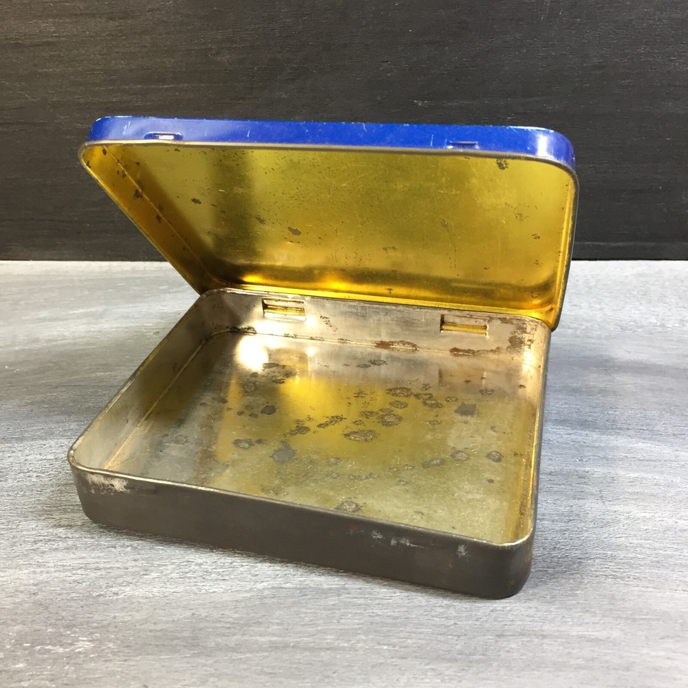 Vintage 1983 "Tin 'O Tools" Metal Case - Toned + Rust Spots Box Only - READ