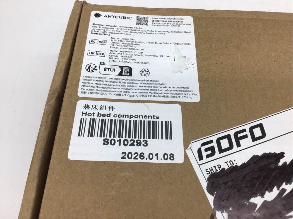 Anycubic Kobra Heated Bed Replacement 24V DC Internal Heating Plate Assembly