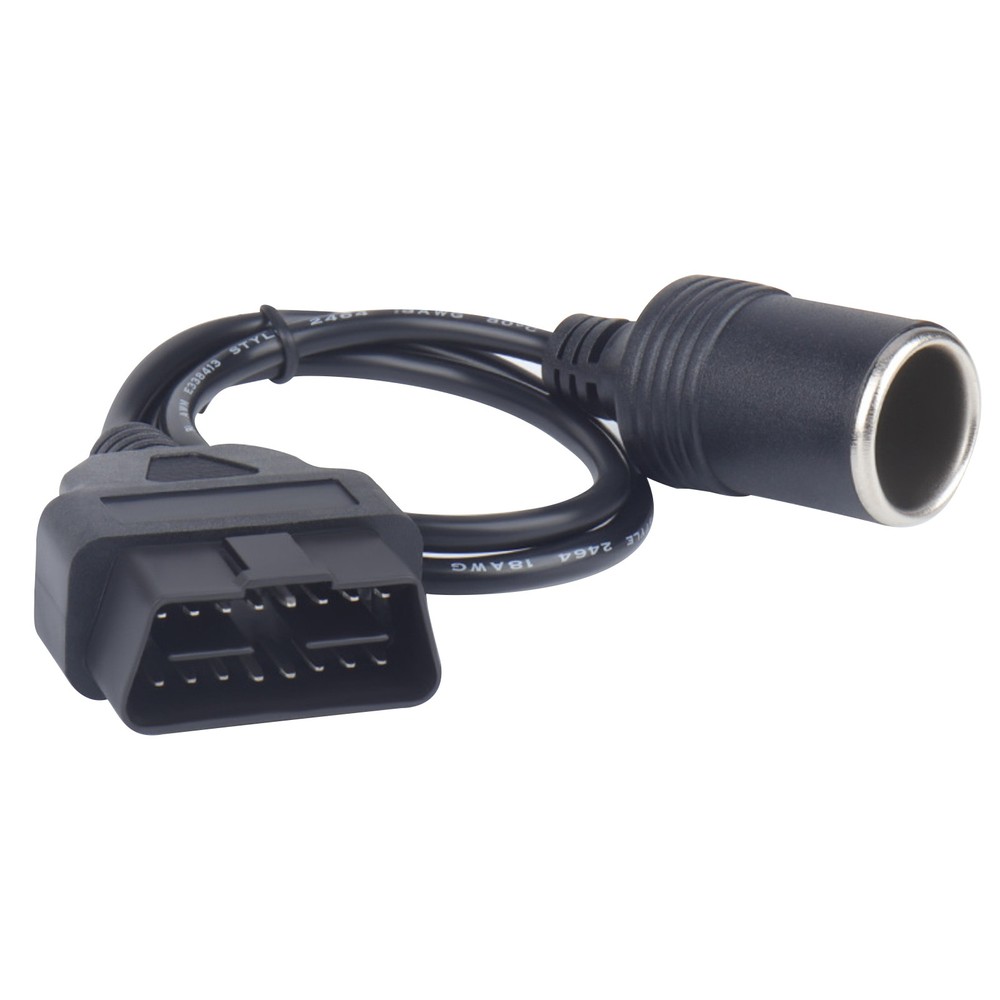 1-Way 16-Pin OBD2 Car Cigarette Lighter Socket Charger Power Adapter Universal;