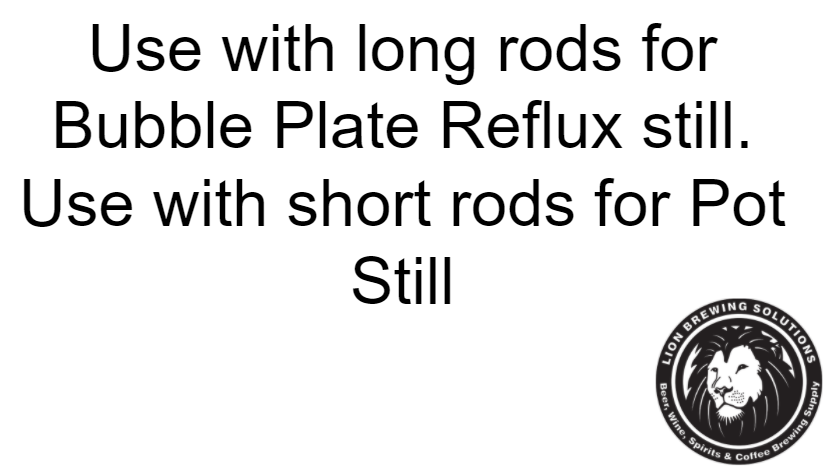 2" Tri Clamp Alcohol Distiller Bubble Plate Reflux Column & Condenser, Fits Kegs