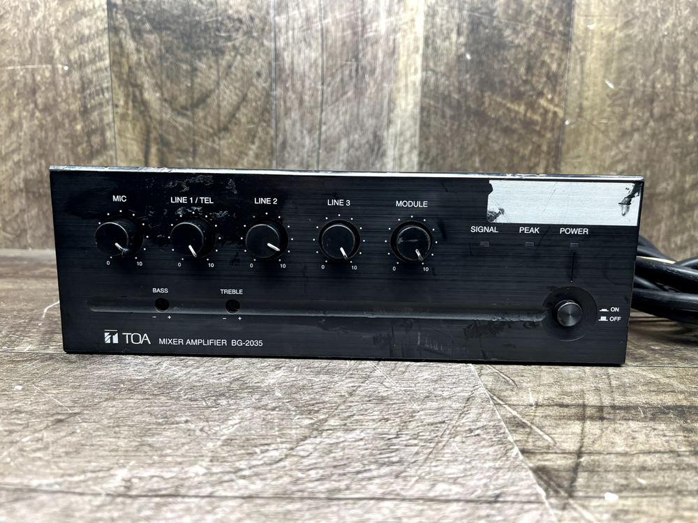 TOA Electronics BG-2035 Mixer Amplifier 35W Unit Only *TESTED WORKING*