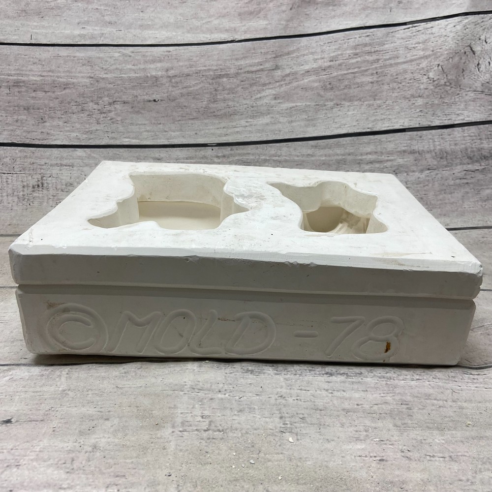 Glen View Ceramic Casting Mold Snowman Candy Box #78