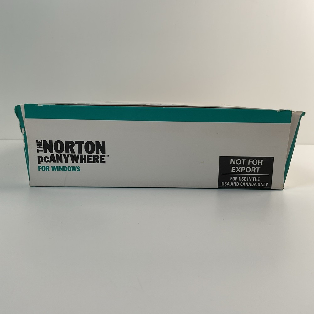 Symantec The Norton pcAnywhere Version 1.0 For Microsoft Windows