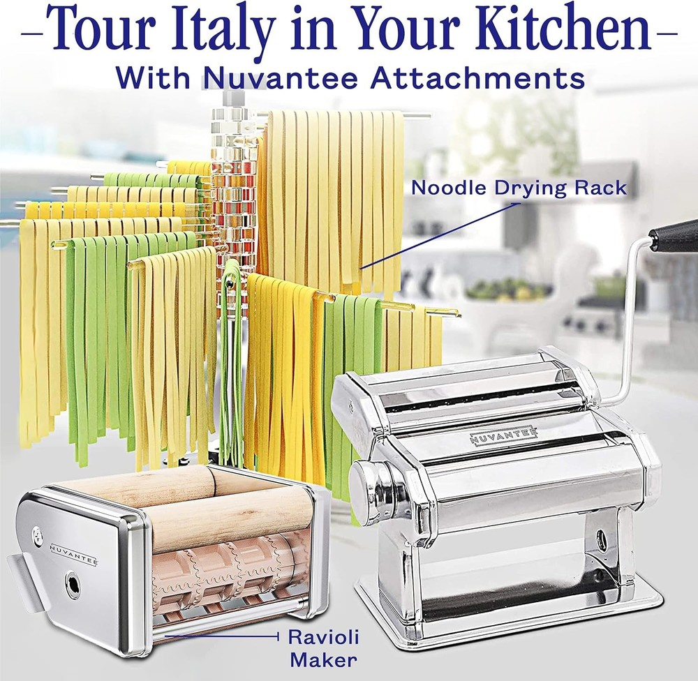 Stainless Steel Pasta Maker - 7 Thickness Settings